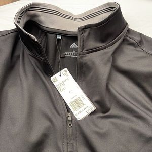 Men's Adidas Mid-Zip Track Jacket - Black - Size Large